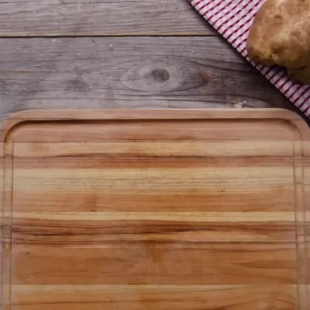 фаршированный картофель с беконом Гиф - Гифис