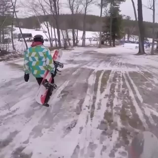сноубордисты вроде бы не падают Гиф - Гифис