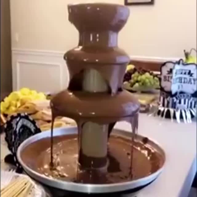 шоколадный фонтан с алиэкспресс Гиф - Гифис