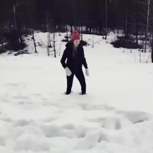 бесконтактный бой со снеговиком Гиф - Гифис