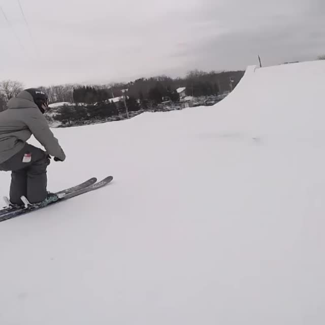 сальто на лыжах с трамплина Гиф - Гифис