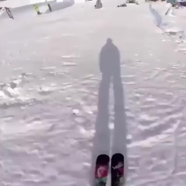 слоупстайл на лыжах Гиф - Гифис